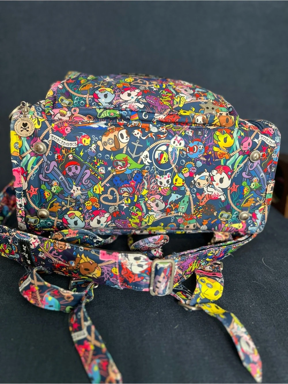 JuJuBe X Tokidoki Sea Punk BFF Diaper Backpack Book Bag - Excellent Condition